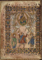 Edgar biedt charter aan Christus, illustratie uit 