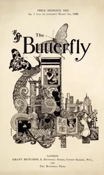 Omslag van The Butterfly Magazine, gepubliceerd 1 maart 1899