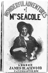 Omslag van de eerste editie van The Wonderful Adventures of Mrs Seacole, uitgegeven door James Blackwood van Paternoster Row, 1857