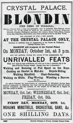 Crystal Palace. Blondin. De held van Niagara