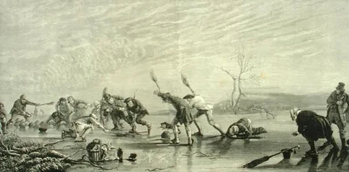 Curling in ca. 1880, uit 
