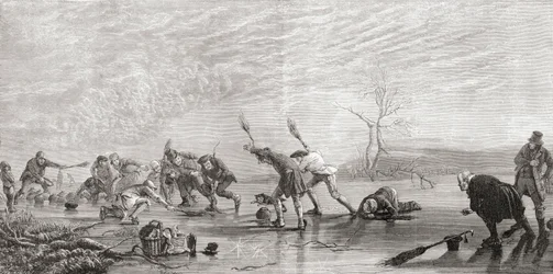 Curling in de 19e eeuw, uit 