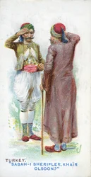 Gebruikelijke groet in Turkije, 1907