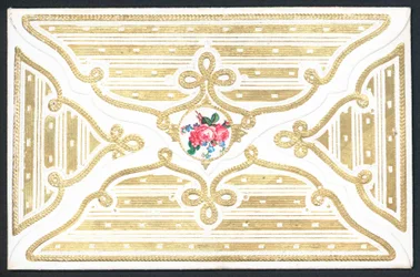 Fijne Roze Rozen (envelop), Kaart