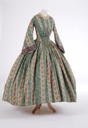 Dagjurk, 1840s (bedrukte wolstof)