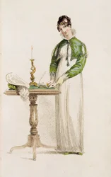 Dagjurk, modeplaat uit Ackermanns Repository of Arts