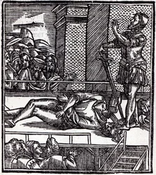 Dood door onthoofding (houtsnede)