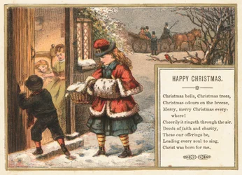 Een kerstmand bezorgen, Kerstkaart