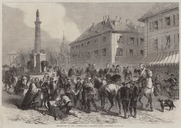 Vertrek van het Piëmontese Garnizoen uit Chambery