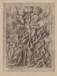 Ontwerp voor gesneden houten paneel