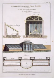 Ontwerp voor een Kas en twee Perzikhuisjes, 1806