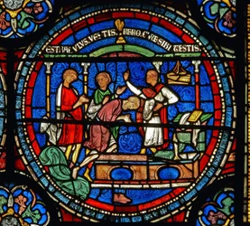 Detail van het Wonderraam met Robert van Cricklade