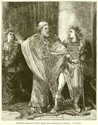 Dunstan sleept Edwy weg uit de aanwezigheid van Elgiva