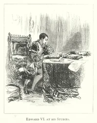 Eduard VI aan zijn studies