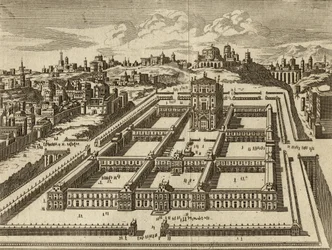 Opstand van de Tempel van Jeruzalem zoals gebouwd door Herodes