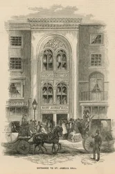 Ingang van St Jamess Hall