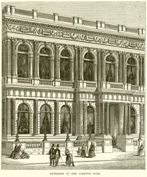 Ingang van de Carlton Club