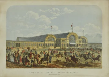 Buitenzijde van het Paleis der Kunstschatten, 1851