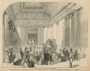 Fancy verkoop in de Hall of Commerce