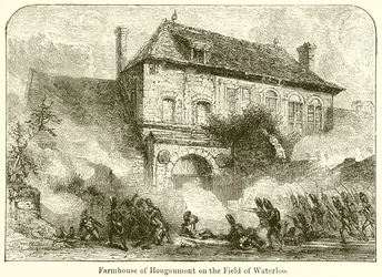 Boerderij van Hougoumont op het Veld van Waterloo
