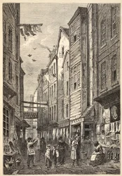 Field Lane rond 1840