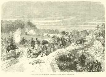 Fransen veroveren Pruisische bevoorradingswagens voor Thionville, september 1870