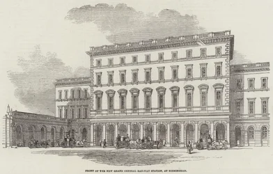 Voorzijde van het Nieuwe Grand Central Station, in Birmingham