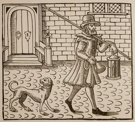 Frontispice uit The Bellman of London, door Thomas Dekker (1572-1632), 1616