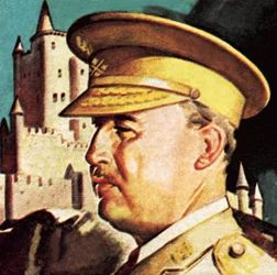 Generaal Franco. President en dictator van Spanje.