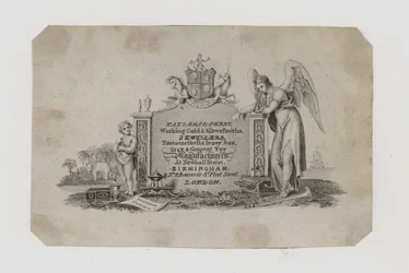 Goud- en Zilversmeden, Taylor en Perry, handelskaart