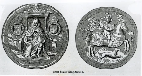 Grote zegel van James I (1566-1625)