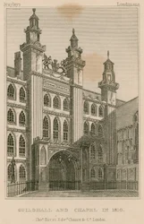 Guildhall en Kapel, Londen, in 1810
