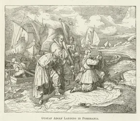 Gustaf Adolf landt in Pommeren