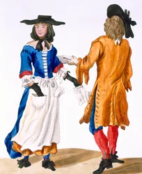 Gewoonten van balladzangers, c.1675