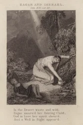 Hagar en Ismaël, Genesis XXI, vers 19