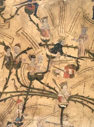 Hendrik IV (1367-1413) snijdt de stamboom