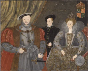 Hendrik VIII, Elizabeth I en Edward VI