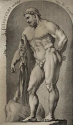 Hercules haalt de gouden appels van de Hesperiden