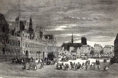 Hotel de Ville, Parijs, 1847