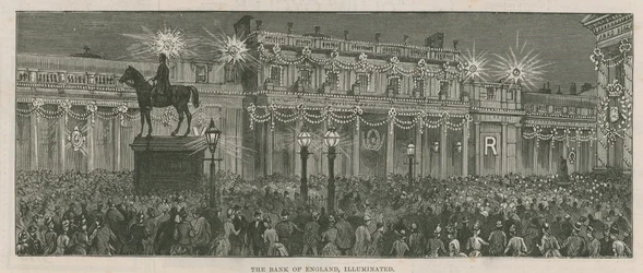 Verlichtingen die de Bank of England versieren