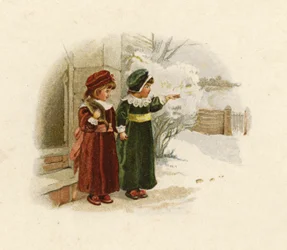 Illustratie voor De Komst van de Kerstman