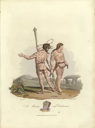 Illustratie voor Het Kostuum van de Oorspronkelijke Inwoners van de Britse Eilanden