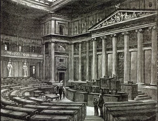 Interieur van het Parlement, Wenen, uit 