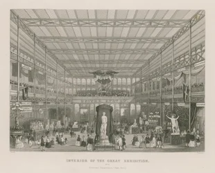 Interieur van de Grote Tentoonstelling, 1851, Amerikaanse Afdeling (East End)