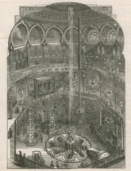 Interieur van de Panopticon, Leicester Square, Londen