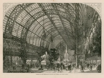 Interieur van het Royal Aquarium