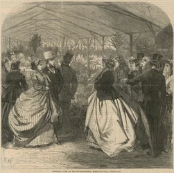 Binnenaanzicht van de Internationale Horticultural Exhibition