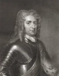 John Churchill (1650-1722) 1e Hertog van Marlborough uit Gallery of Portraits, gepubliceerd in 1833