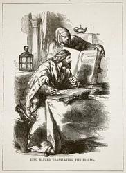 Koning Alfred vertaalt de Psalmen