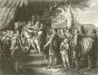 Koning Jan ondertekent Magna Charta